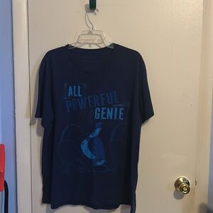 Disney Store XL All Powerful Genine Aladdin Blue Shirt